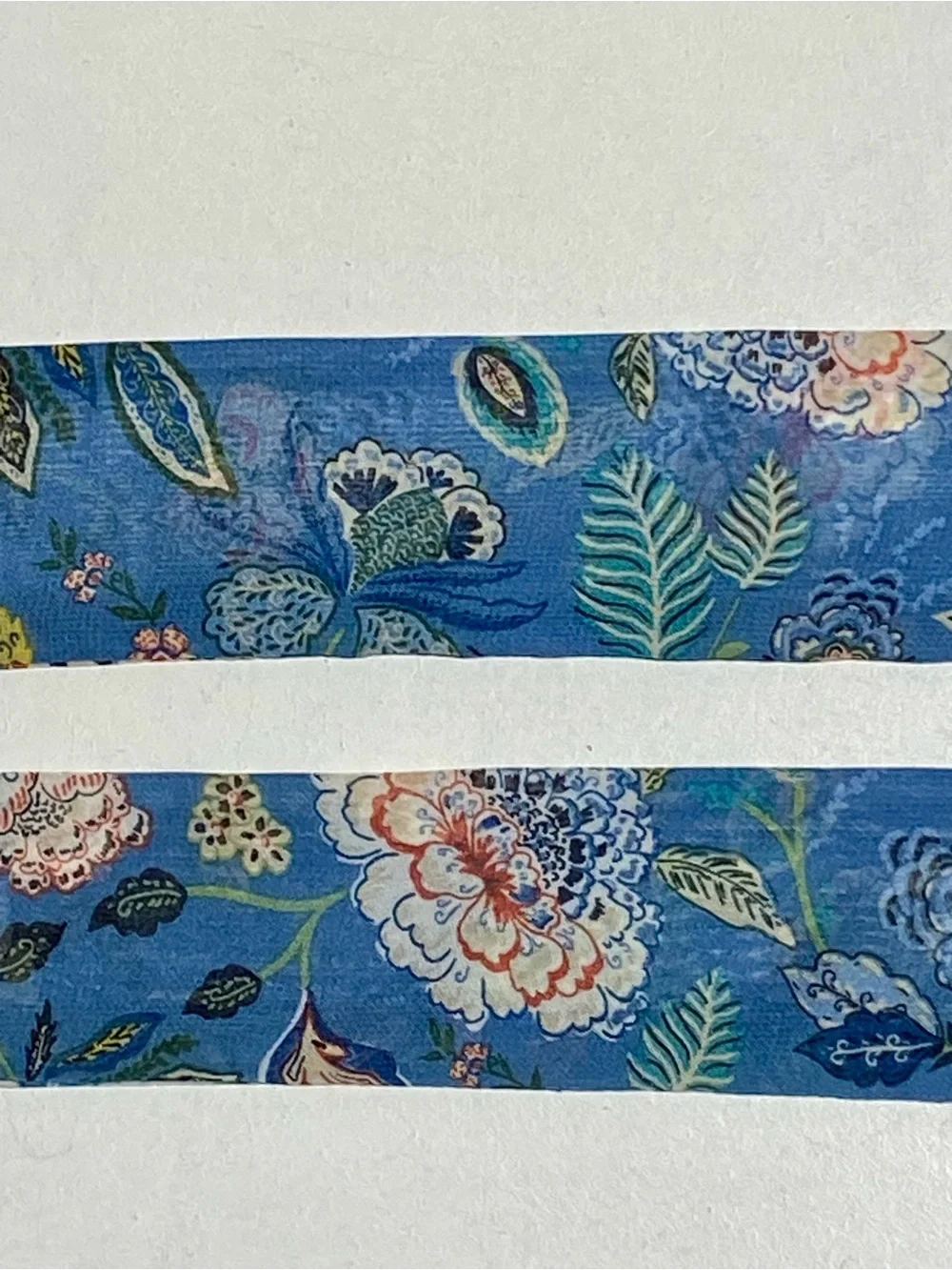 Silk Floral Blue Long Skinny Scarf Free People Virginia Pony Scarf Style